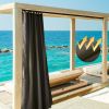 4 pcs W54*L84in Outdoor Patio Curtain/Coffee Liqueur